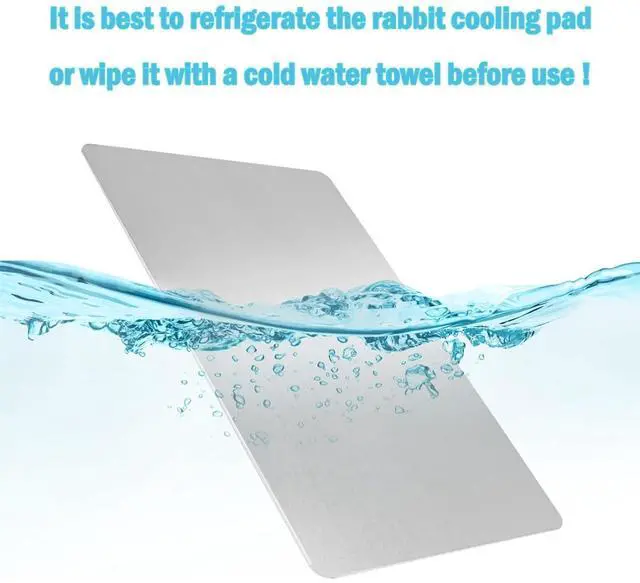 Alt view image 2 of 7 - Rabbit Cooling Pad, Hamster Cool Plate Ice Bed, Pet Cool Mat, 12x8IN