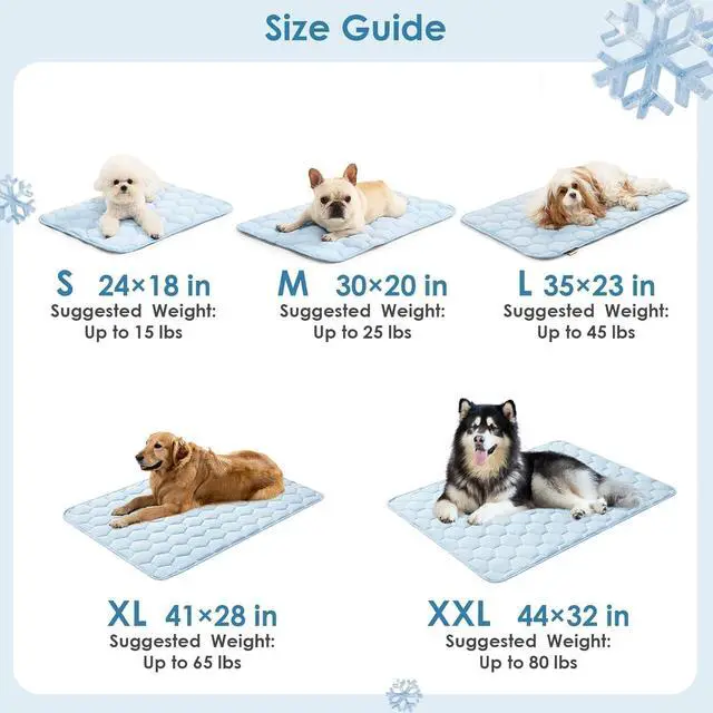 Alt view image 5 of 7 - Dog Cooling Mat for Large Dogs,Washable Self Cooling Pet Pad with Non Slip Bottom,Portable Ice Silk Cooling Bed for Medium Large Dogs,Foldable Cooling Blanket for Indoor Outdoor Crate Use(Grey-XL