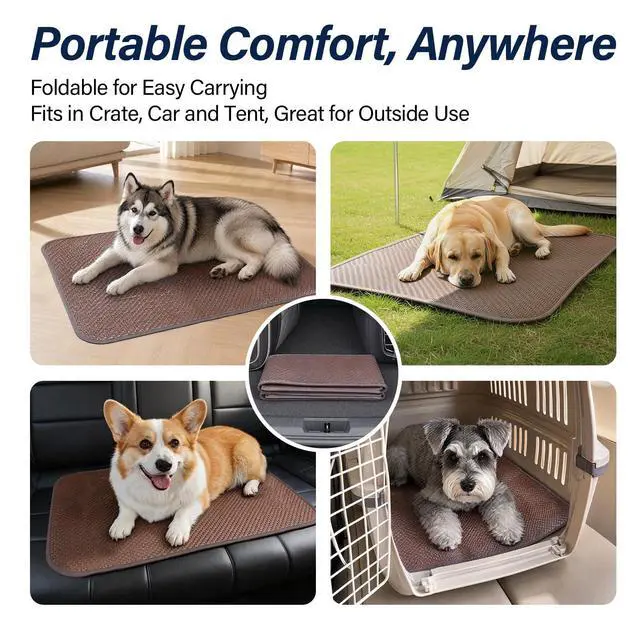 Alt view image 7 of 7 - Cooling Pad for Small Dogs & Cats, Cool-to-Touch, 16"x26", S