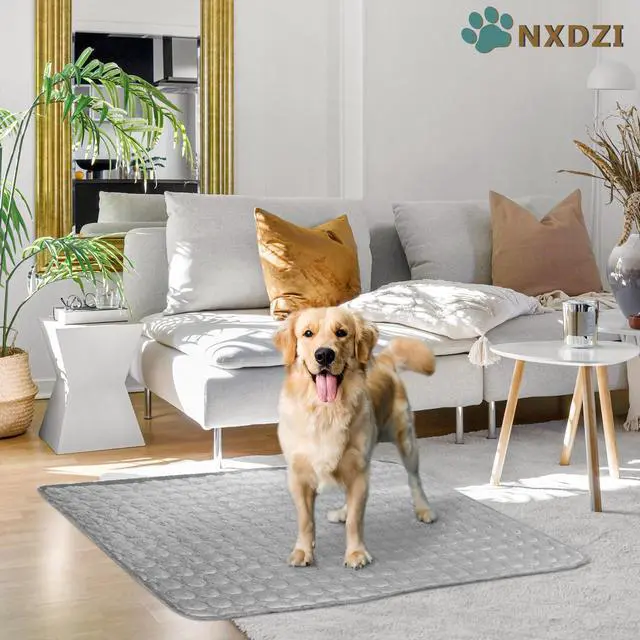 Alt view image 6 of 7 - Dog Cooling Mat for Dogs, Pet Cooling Pad Bed for Dog Easy Washable for All Types of Pets and Perfect for Both Indoor and Outdoor Use, Including Car Seats 59" x 40"