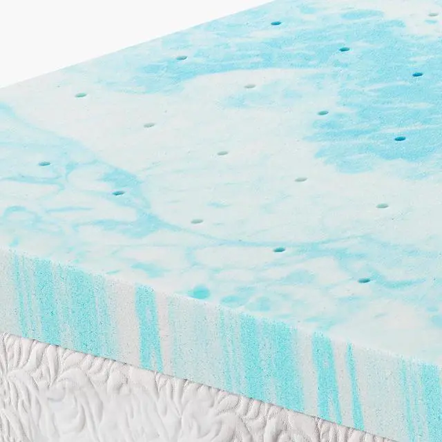 Alt view image 7 of 7 - 2 Inch Queen Cooling Gel Infused Memory Foam Mattress Topper Bed Pad