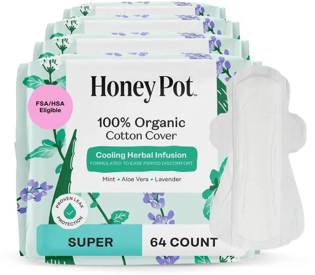 Main image of - Cooling Herbal - Super - Pads for Women