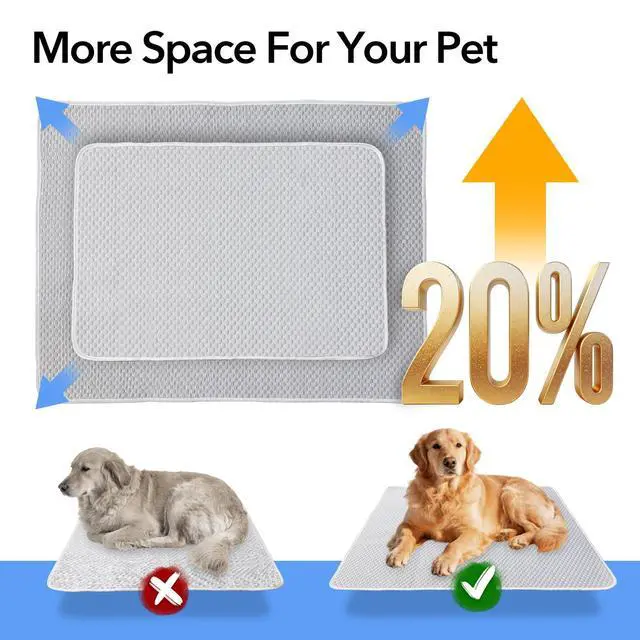 Alt view image 3 of 7 - Dog Cooling Mat 60"x40" Super Large for Giant Dogs, XL
