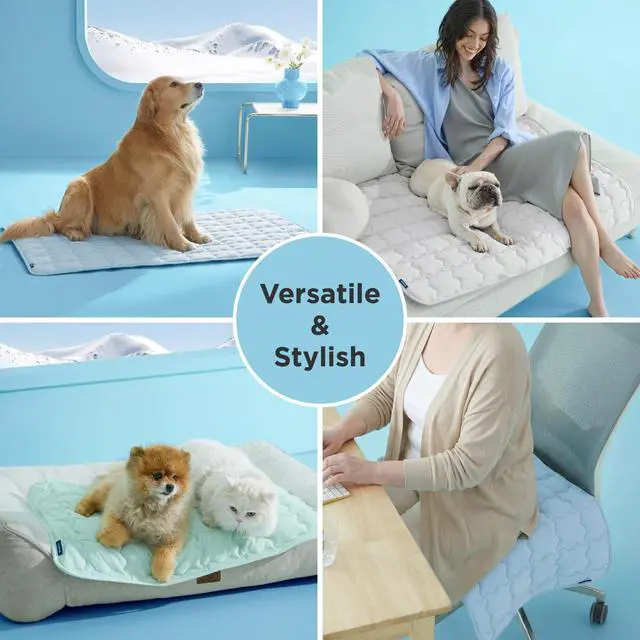 Alt view image 5 of 7 - ArcticMax Cooling Mat for Large Dogs,Q-Max>0.5 Chill Fiber,41In