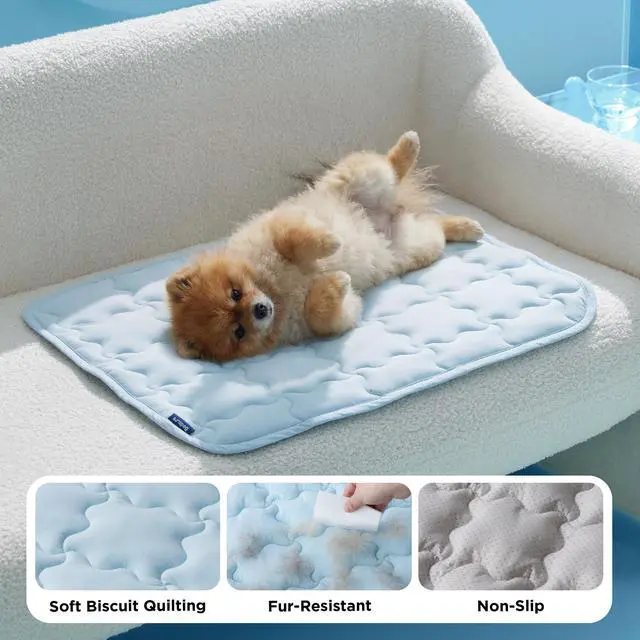 Alt view image 4 of 7 - ArcticMax Cooling Mat for Large Dogs,Q-Max>0.5 Chill Fiber,41In