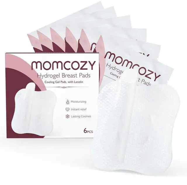 Main image of Hydrogel Nursing Pads,Cooling Relief,Breastfeeding Essentials 6pcs