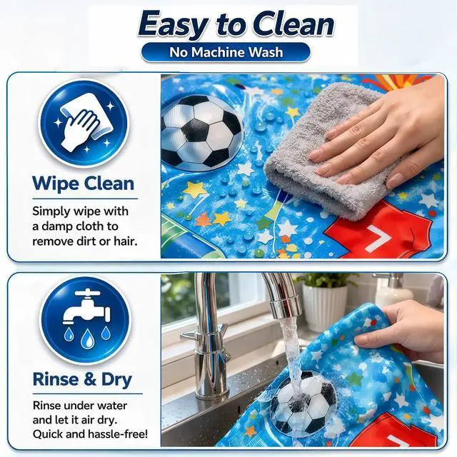Alt view image 7 of 7 - Dog Cooling Mat, Water-Activated Gel Ice Pad for Dogs&Cats, Self-Cooling Mat Soccer Fan Dog Gifts, Waterproof Wipe-Clean, Soccer-Themed Summer Beds for Outdoor&Indoor Large/Medium/Small Pets
