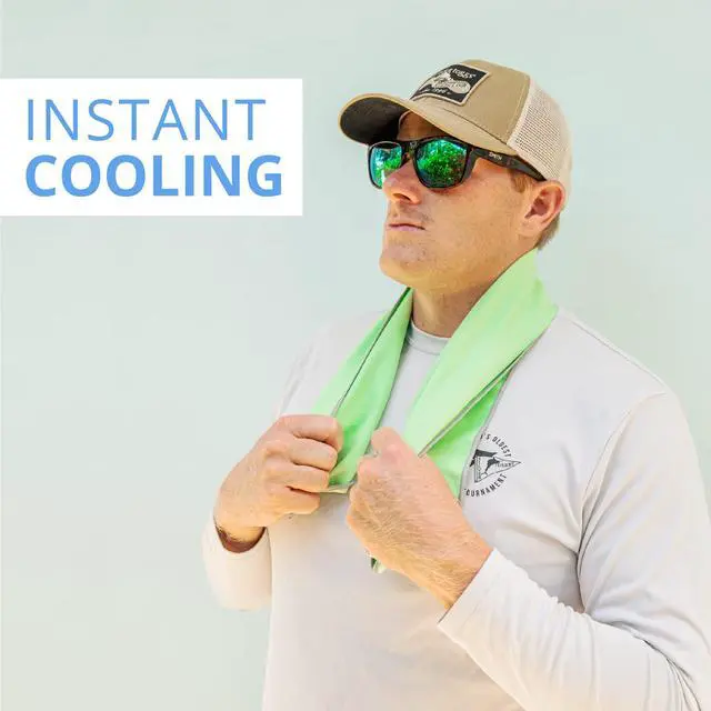 Alt view image 2 of 7 - Chilly Pad Pro Soft Microfiber Instant Cooling Towel, Machine Washable, Black, 33"x10.5"