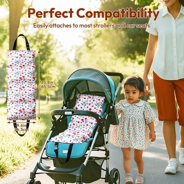 Alt view image 7 of 7 - Car Seat Cooling Pad, Insulated Cushion with Ice Pack for Stroller Car