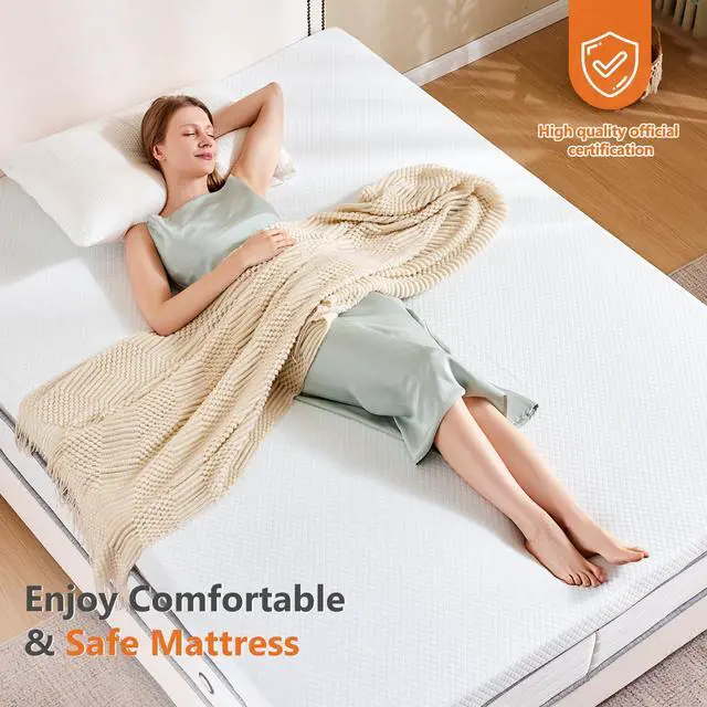 Alt view image 4 of 7 - Full Mattress Topper, Memory Foam 3 Inch, Cooling Pad