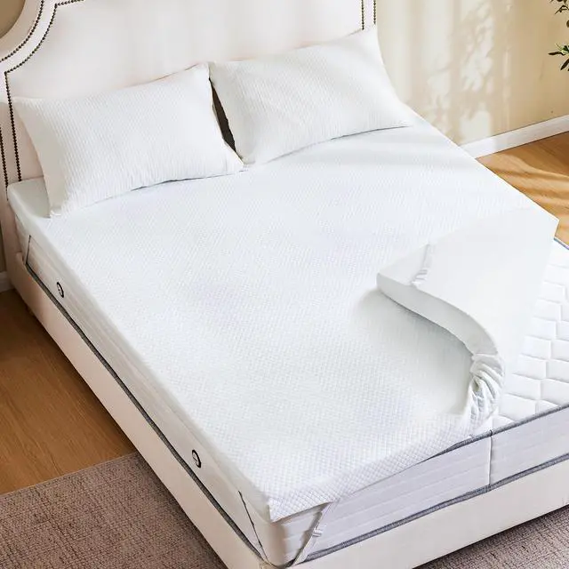 Alt view image 7 of 7 - Full Mattress Topper, Memory Foam 3 Inch, Cooling Pad