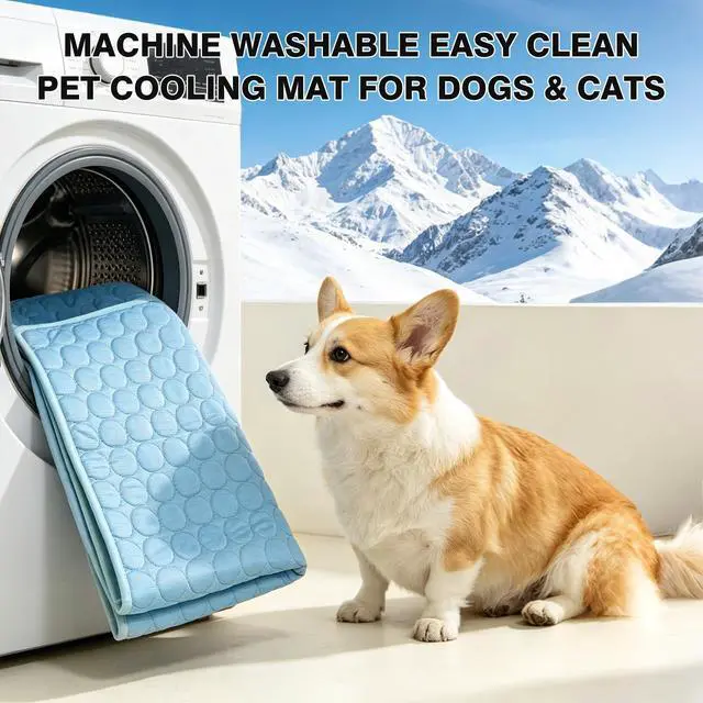 Alt view image 6 of 7 - Dog Cooling Mat, Thick & Durable Cooling Mat for Dogs(Q-Max>0.4)