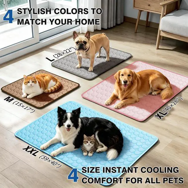 Alt view image 7 of 7 - Dog Cooling Mat, Thick & Durable Cooling Mat for Dogs(Q-Max>0.4)
