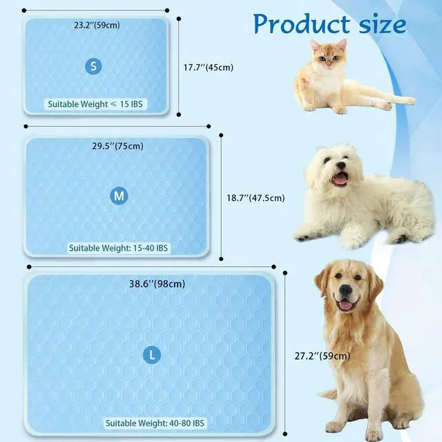 Alt view image 3 of 6 - Arc-Chill Cooling Mat for Dogs & Cats, Anti-Slip Washable Cool Pad