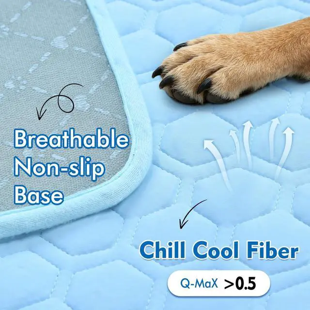 Alt view image 4 of 6 - Arc-Chill Cooling Mat for Dogs & Cats, Anti-Slip Washable Cool Pad