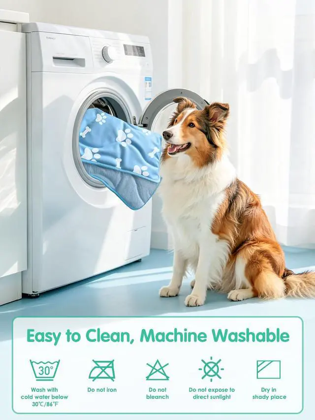 Alt view image 5 of 7 - 44" x 32" Dog Cooling Mat for Large Dogs, Arc-Chill Pet Cooling Mat