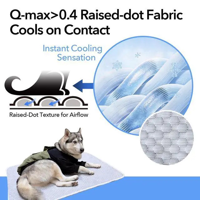 Alt view image 2 of 7 - Dog Cooling Mat for Large Dogs, 46"x36", L