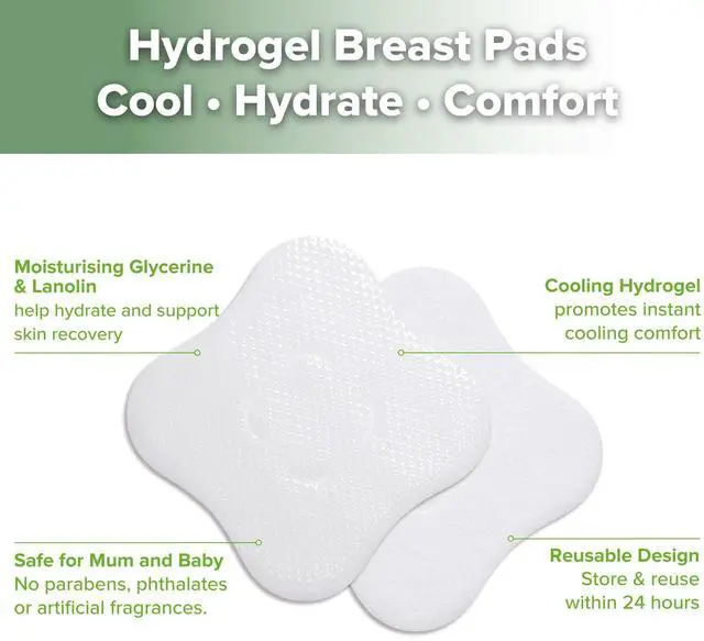 Alt view image 4 of 7 - Hydrogel Nipple Pads with Lanolin, 24 PCS Individually Wrapped