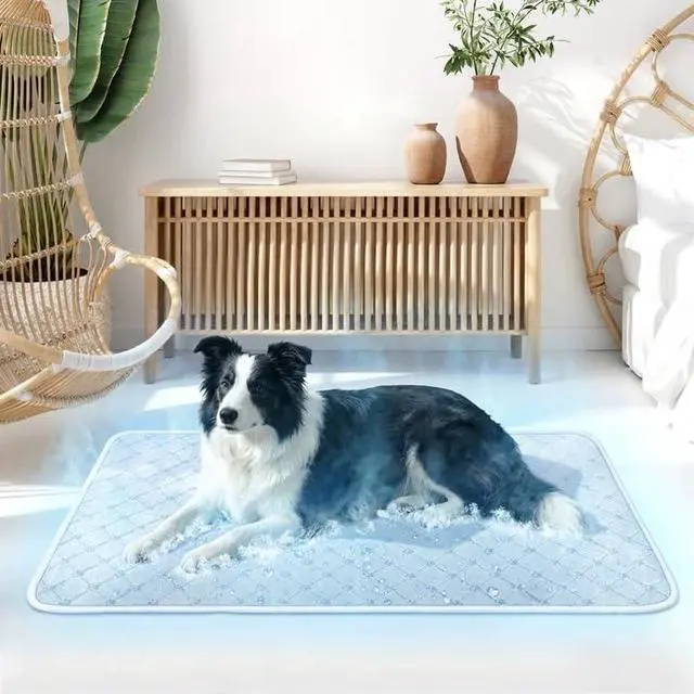 Main image of Cooling Mat for Dogs Cats,Pet Dog Cooling Mat Blanket for Dogs,36x24, Grey