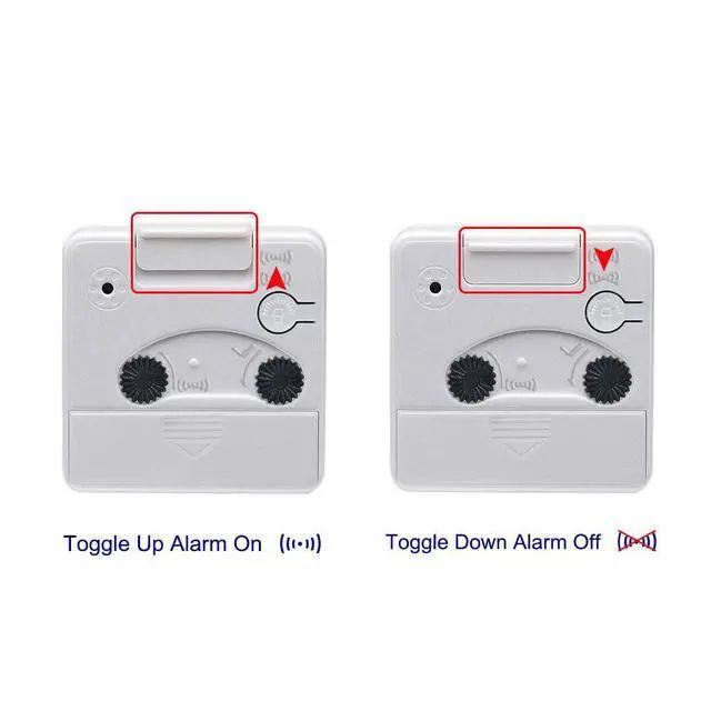 Alt view image 4 of 6 - Ultra Small, Battery Travel Alarm Clock with Snooze and Light