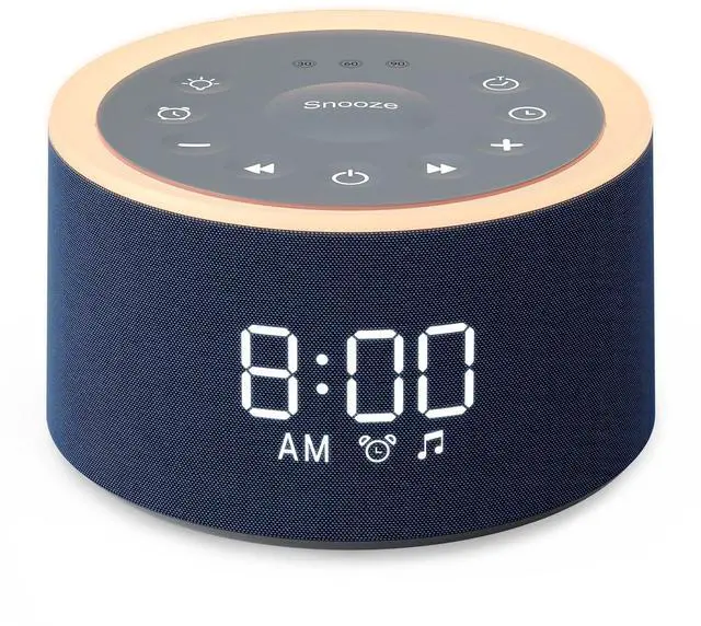 Main image of D1+ Sound Machine Alarm Clock, 29 Soothing Sounds with Night Light