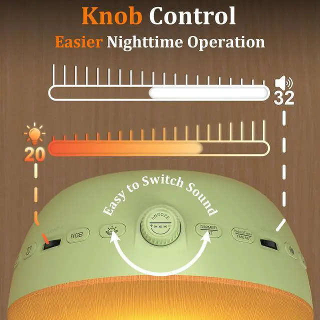 Alt view image 7 of 7 - Sunrise Alarm Clock with Sound Machine, Gentle Wake Up Light for Bedroom