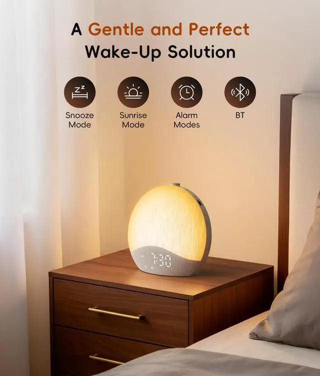 Alt view image 2 of 7 - Sunrise Alarm Clock, White Noise Machine, Sound Machine for Bedroom