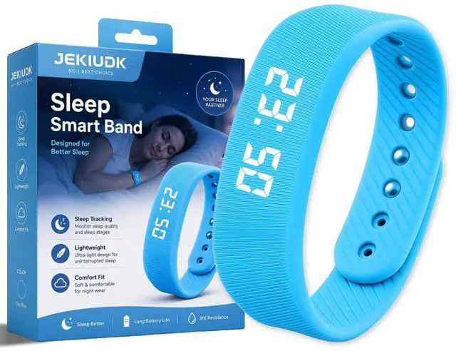 Main image of Vibrating Alarm Wristband Clock Smart Watch Bracelets for Mens Digital Heavy Sleepers Fit Wrist Womens Tracker Vibro Vibration Silent Small Distance Teens Shock Despertador Band Alert