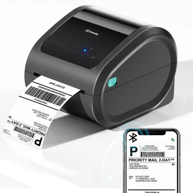 Main image of Bluetooth Shipping Label Printer with Built-in Label Bin
