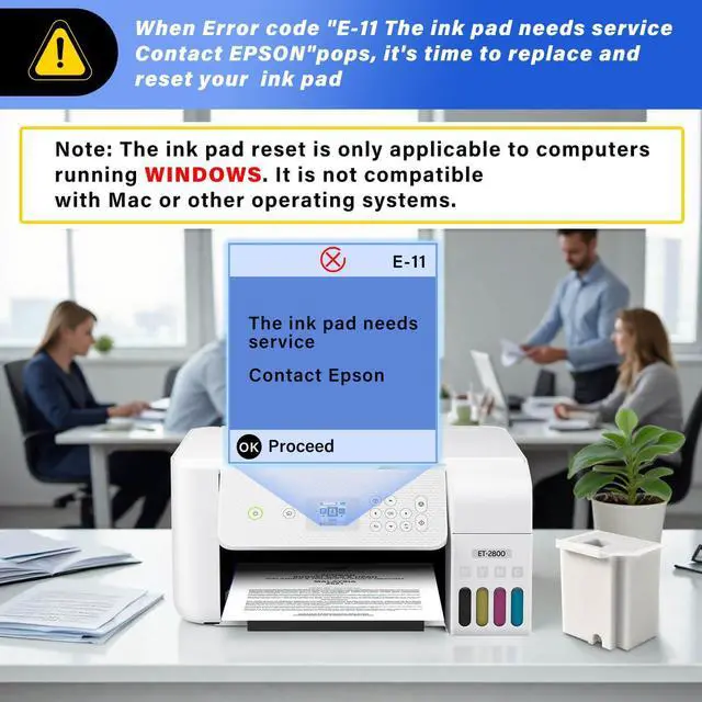 Alt view image 2 of 6 - Waste Ink Pad Replacement with Reset Software for Ecotank ET-2800 ET-4800 ET-2720 ET-2803 ET-2400 ET-4700 2800 4800 2720 2803 ET2800 ET4800 Printer, Maintenance Box with Reset Software (3 Packs)