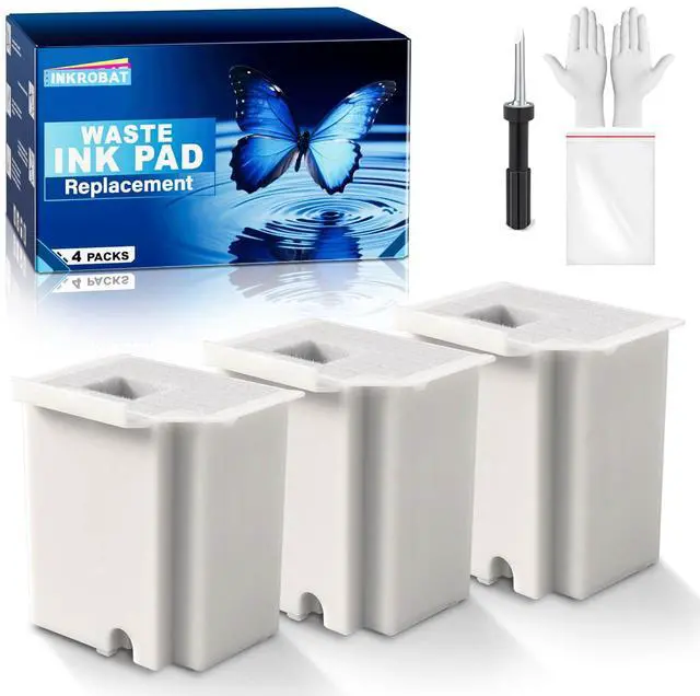 Main image of Waste Ink Pad Replacement with Reset Software for Ecotank ET-2800 ET-4800 ET-2720 ET-2803 ET-2400 ET-4700 2800 4800 2720 2803 ET2800 ET4800 Printer, Maintenance Box with Reset Software (3 Packs)
