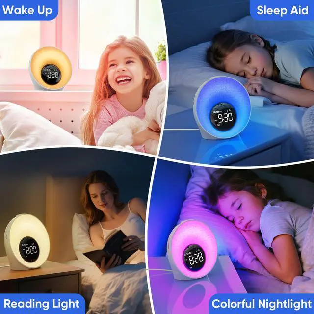 Alt view image 7 of 7 - Sunrise Alarm Clock with Wake Up Light & White Noise Machine