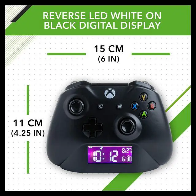 Alt view image 4 of 7 - Xbox Black Controller Alarm Clock, Officially Licensed Merchandise