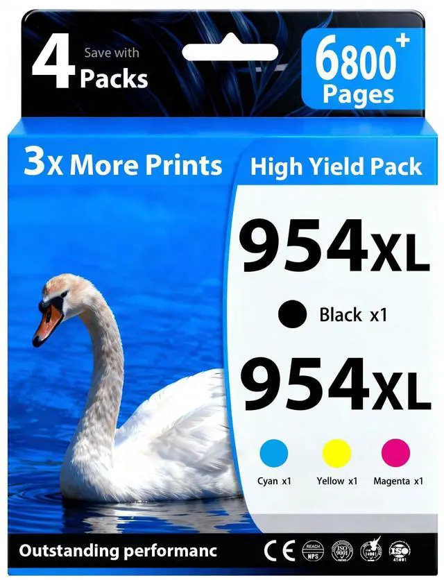Main image of 952XL 953XL 954XL 955XL High Yield Ink Cartridge Combo Pack for HP