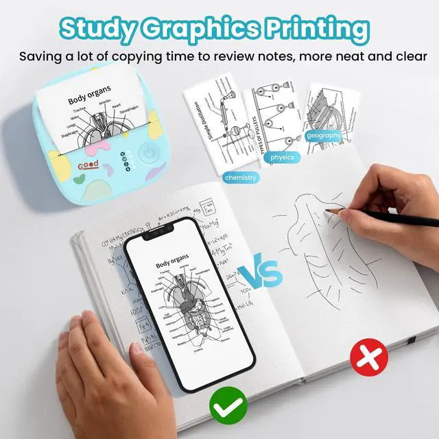 Alt view image 4 of 7 - Mini Sticker Printer, AHM2 Sticker Maker Machine for Kids