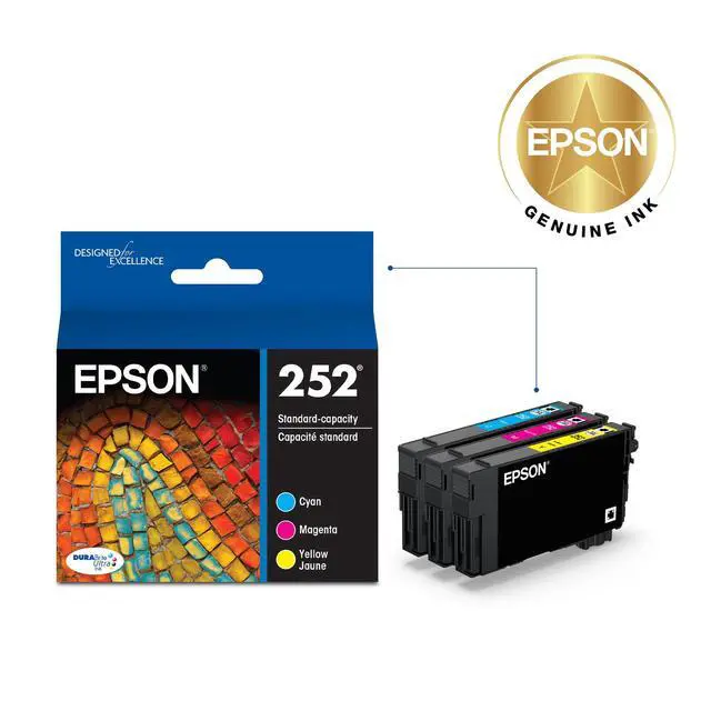 Alt view image 2 of 6 - 252 Genuine Ink Standard Capacity 3 Color Combo Pack T252520
