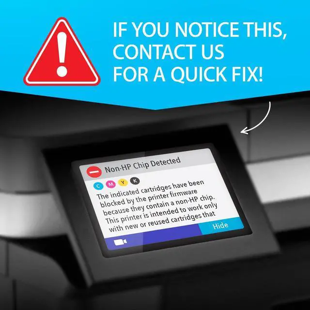Alt view image 7 of 7 - Compatible Ink Cartridge Replacement for HP 902 XL 902XL (4 Combo Pack) to use with Officejet Pro 6978 6968 6974 6975 6960 Officejet 6951 6954 6956 6958 Printers