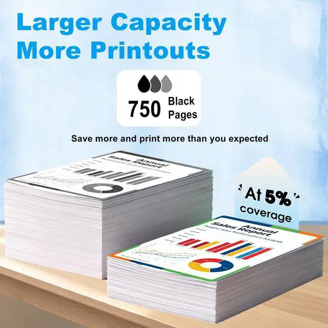 Alt view image 3 of 7 - 61XL Black Ink Cartridge for HP 61 Ink Cartridges Compatible with Envy 4500 5530 4501 4502 5535 Officejet 4630 4635 Deskjet 1000 2542 2540 3050 3050A Printer