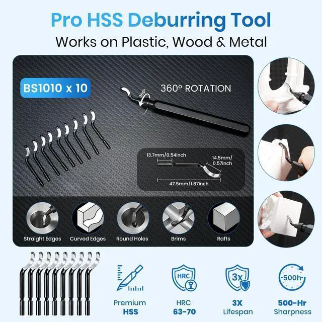 Alt view image 4 of 7 - 141Pcs 3D Printer Accessories with 4-Layer Slotted Case, Precision Workstation, Includes Digital Caliper, Cordless Rotary Tool, PTFE Nozzle Coating for Bambu Lab, Flashforge, Ender 3, Anycubic