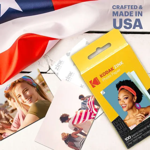Alt view image 5 of 6 - 2x3 Premium Sticky-Backed ZINK Photo Paper (100 Sheets) - Compatible With Kodak Step, Step Slim, Printomatic, Printomatic+, Smile+, Step Touch