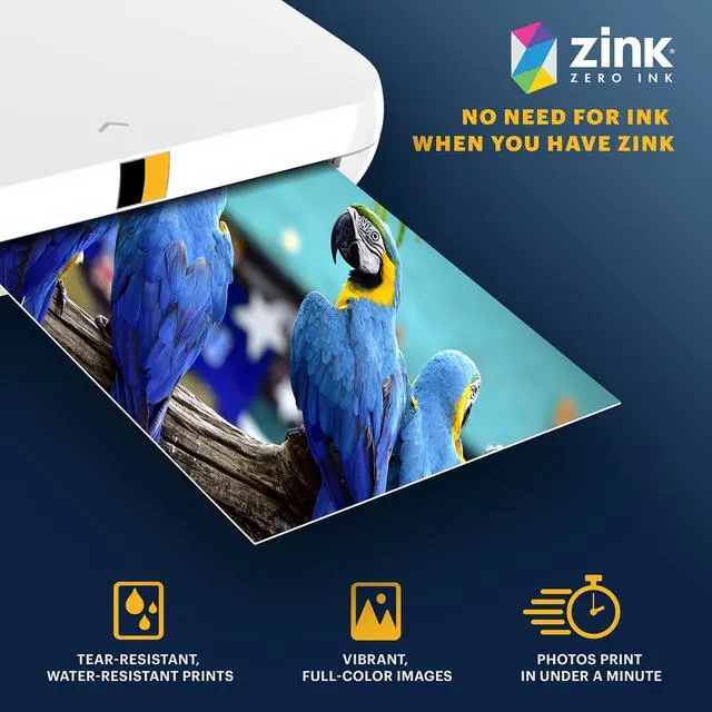 Alt view image 6 of 6 - 2x3 Premium Sticky-Backed ZINK Photo Paper (100 Sheets) - Compatible With Kodak Step, Step Slim, Printomatic, Printomatic+, Smile+, Step Touch