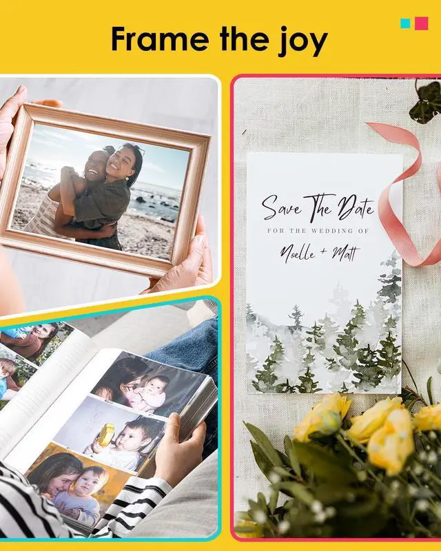 Alt view image 7 of 7 - Compatible with Liene Amber M100 M110 4x6 160 Photo Paper & 4 Ink Cartridge