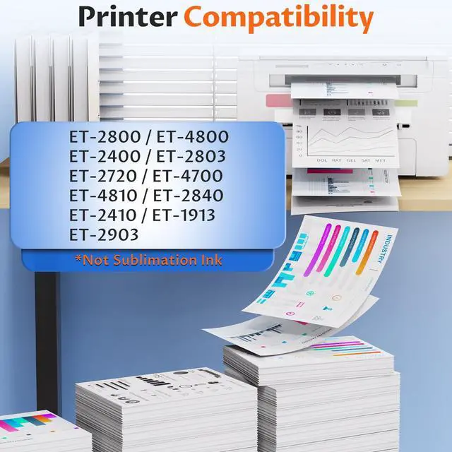 Alt view image 2 of 7 - Compatible for EPT522 Ink Refill Bottles - 10 Pack EPT522 Ink Refill Kit