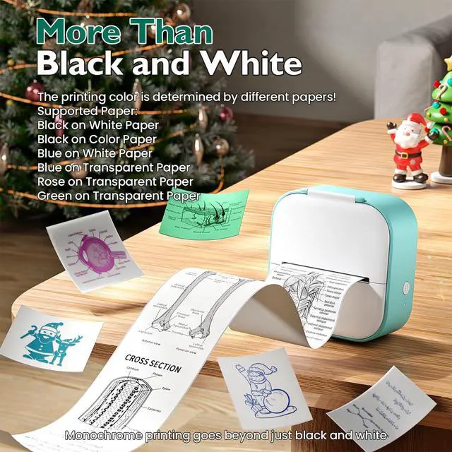 Alt view image 3 of 6 - Sticker Printer, Print Pods T02 with 3 Rolls Transparent Color