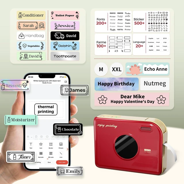 Alt view image 4 of 7 - Ribbon Printer, A30 Label Laker Machine for Custom Gift Wrapping
