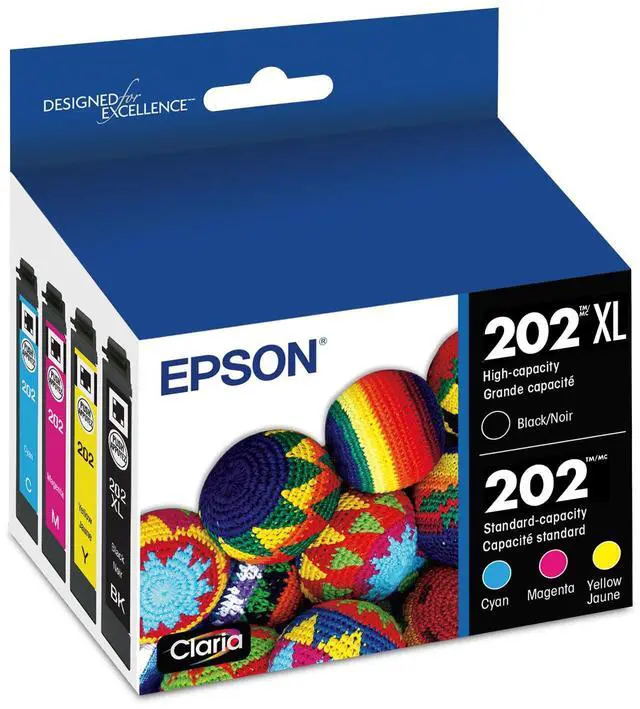 Main image of T202XL-BCS Claria Ink Cartridge Multi-pack - High-capacity Black and Standard-capacity Color (CMYK)
