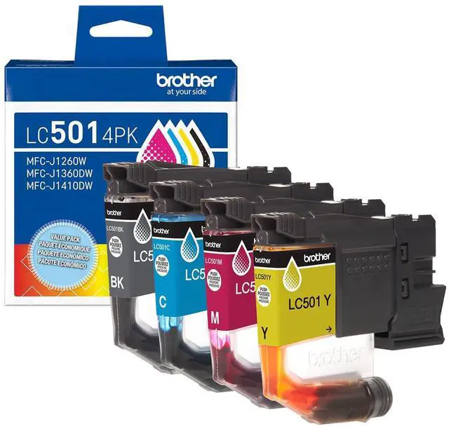Main image of Genuine LC5014PK 4-Pack (1 Each of) Standard Yield Black, Cyan, Magenta, and Yellow Ink Cartridges