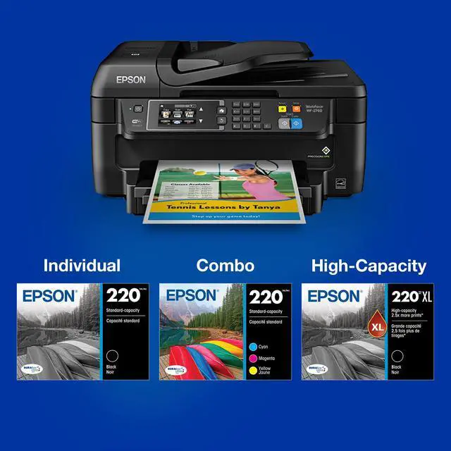 Alt view image 5 of 6 - 220 Genuine Ink Cartridge Black and Color Combo Pack T220120-BCS