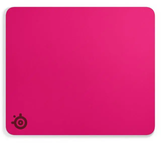 Main image of QcK Heavy Gaming Mousepad Thicker, Non-Slip Silicone Rubber Base, Peak Tracking, Optimized for Gaming FPS, MOBAs, RTS, MMO Large Size 450 mm x 400 mm x 6 mm Magenta