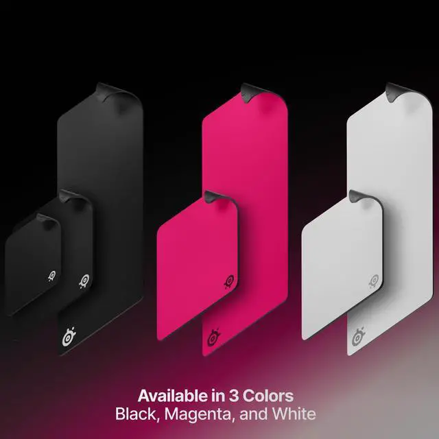 Alt view image 7 of 7 - QcK Heavy Gaming Mousepad Thicker, Non-Slip Silicone Rubber Base, Peak Tracking, Optimized for Gaming FPS, MOBAs, RTS, MMO Large Size 450 mm x 400 mm x 6 mm Magenta
